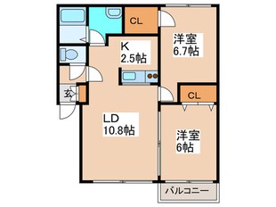 ボヌール元町の物件間取画像